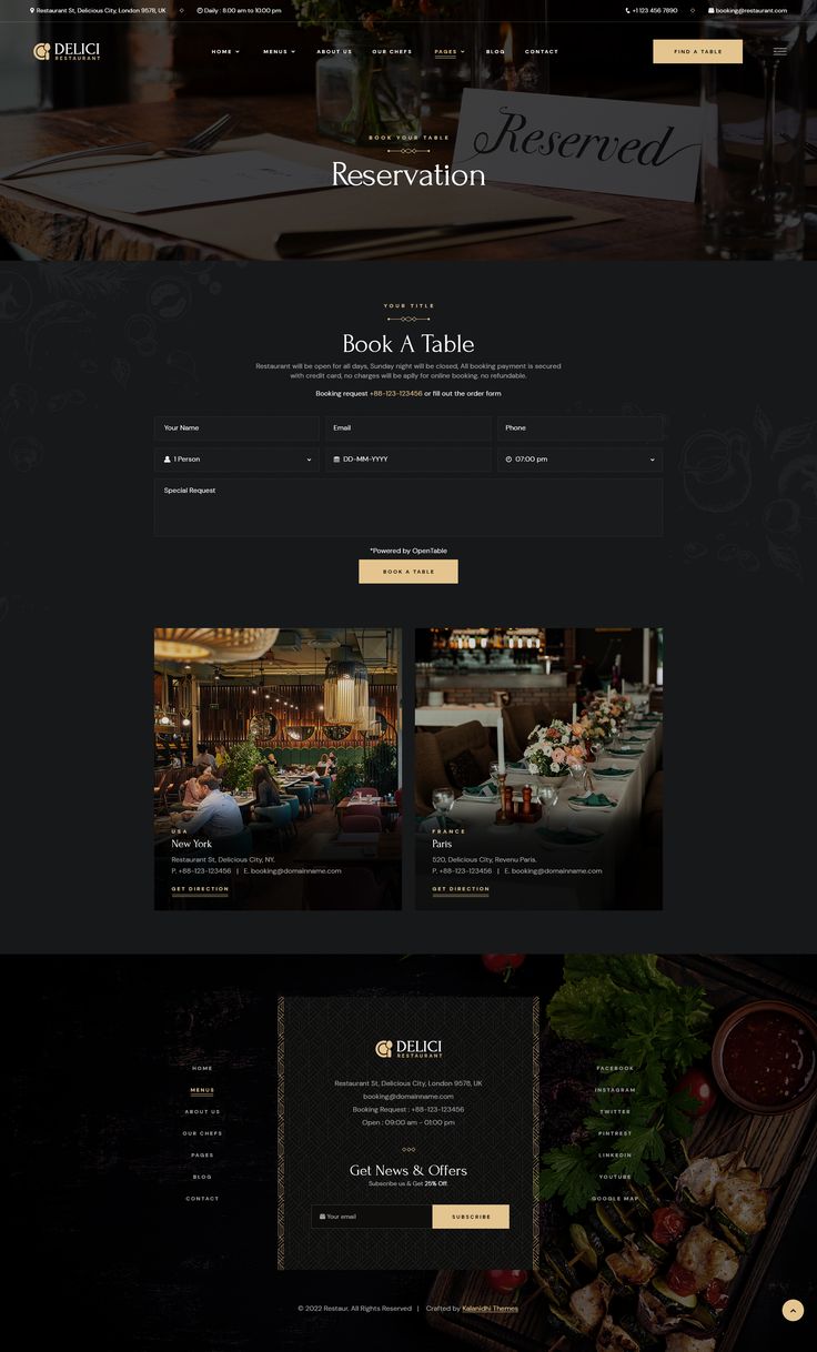 Restaurant UX